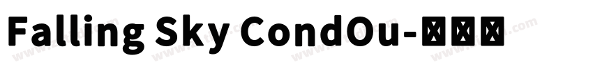 Falling Sky CondOu字体转换